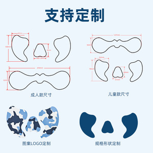 Parches faciales anticongelantes para esquí, neopreno, 6,5 cm x 20 cm, protección contra el frío para deportes de invierno, cuidado de la cabeza - Product Image 5