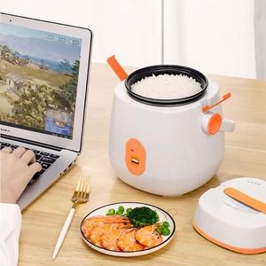 Multi-Functional Mini Portable <b>Square</b> Rice Cooker Non-Stick Coating Digital LED Display Fast Cooking 1L Capacity Measuring Cup - Product Image 4