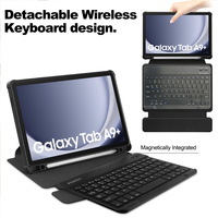 Casing Keyboard Tablet Akrilik Transparan Berputar 360 Derajat untuk Samsung Galaxy Tab S6 Lite S9 S7 Fe S8 Ultra S9plus