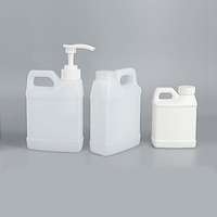 250ml 500ml 1L en plastique F-Style cruches HDPE conteneurs chimiques pour acrylique liquide ongles acétone pompe à huile bouteille de détergent