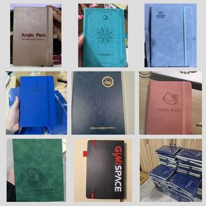 Wholesale Custom A6 PU Leather Portable Business Journal <b>Planner</b> <b>Notebook</b> Elastic Strap Ribbon Bookmark for Office School - Product Image 4