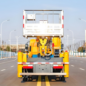 Camion nacelle télescopique multifonctionnel 28m 32m avec télécommande sans fil GKS28 – Véhicule de travail aérien - Product Image 4