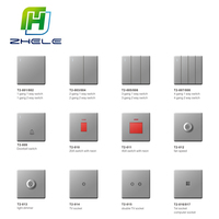 Interruptor de Pared con Enchufe LED, Enchufe Británico, Interruptor de Enchufe para Computadora
