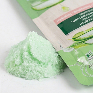 Y690 Yoko Aloe Snail Brightening Salt <b>Scrub</b> 350g. Skin Bright & Moisturized Soothing Aloe Vera And Brightening Snail from Korea - Product Image 4