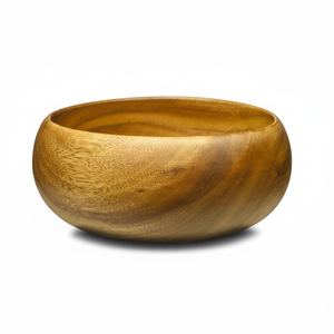 Tazón de madera sólido hecho a mano con madera dura sostenible, ideal para almacenar bocadillos, frutas secas y dátiles - Product Image 1