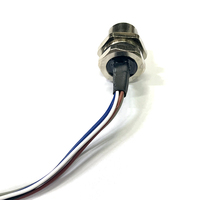 Connecteur d'alimentation étanche M12 5 broches DIN, femelle/mâle, montage frontal, blindage fixe, type panneau PCB, prise à souder, indice de protection IP68