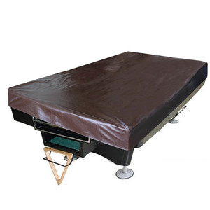Funda para Mesa de Billar de Cuero PU Negra, Gruesa, a Prueba de Polvo, Estilo Americano - Product Image 1