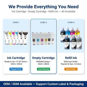 Cartouche d'encre vide rechargeable INK-POWER <span class=keywords><strong>72</strong></span> 70 727 728 730 738 745 pour <span class=keywords><strong>HP</strong></span> Designjet T830 T790 T1700 T950 T730 - Product Image 5