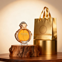 Flacon de parfum de luxe en verre rond de 100 ml avec design artistique ailes dorées bouclier de déesse, flacon de parfum vide pour emballage