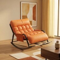 Fauteuil inclinable pivotant moderne avec fonction de sommeil, fauteuil de relaxation, fauteuil d'appoint pour chambre, salle à manger, salon