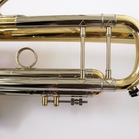Yellow Brass Imported From Germany Bb Key Gold Lacquer Trumpet