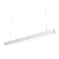 Lumière linéaire suspendue LED sans scintillement de 4 pieds, 1200 mm, 20 W, 36 W, 40 W, 60 W, pour bureau, maison, hôtel
