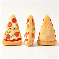 Jouet en peluche personnalisé AI ODM/OEM, design mignon de dessin animé, burger, pizza, hot-dog, cadeau pour enfants, vente en gros, usine de jouets en peluche sur mesure
