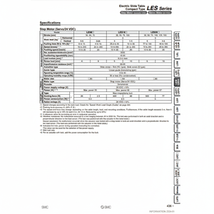 แบบจำลอง LES25LJ-125B โต๊ะสไลด์ไฟฟ้าจากนิวเมติก SMC - Product Image 1
