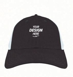 Casquette de camionneur personnalisée d'été en maille avec logo brodé, casquette de camionneur à 6 panneaux sur mesure avec filet arrière - Product Image 4