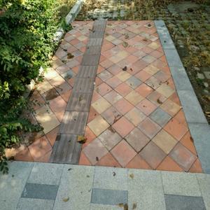 Carreaux de sol en céramique aspect béton 600x600mm, usage extérieur moderne pour la maison, les cafés, les restaurants, anti-taches, résistants à l'usure, installation facile - Product Image 1