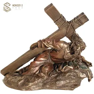 Outdoor Decoratie Bronzen Jesus Standbeeld Aangepaste Bronzen Jesus Christus Sculptuur Te Koop