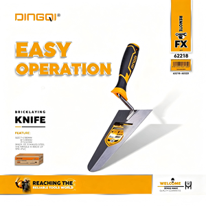 Espátula <span class=keywords><strong>de</strong></span> Albañilería DingQi <span class=keywords><strong>de</strong></span> 7/8/9 Pulgadas (180/200/225 mm) <span class=keywords><strong>de</strong></span> Acero Inoxidable con Mango <span class=keywords><strong>de</strong></span> TPR+PVC para Construcción, Mampostería y Enlucido - Product Image 1