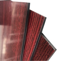 Precio barato Panel compuesto de aluminio fachada de madera de Panel de Acm color de madera de revestimiento de pared Exterior