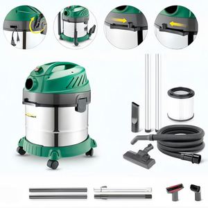 Aspirateur sans sac HEPA 1400W pour usage humide et sec, installation verticale, brevet allemand, pour maison, voiture, garage, hôtel - Product Image 5