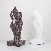 Sculpture abstraite en marbre, artisanat de style nordique, décoration moderne pour salon, art créatif, ornements pour la maison