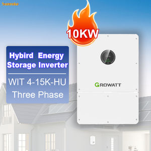 Onduleur solaire hybride <span class=keywords><strong>Growatt</strong></span> Wit 4-15K-Hu 10Kw 12Kw 15Kw triphasé à onde sinusoïdale pure pour l'Irak - Product Image 1