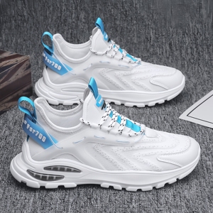Chaussures de sport décontractées respirantes à surface tendance en maille avec semelle à coussin d'air pour hommes - Product Image 3