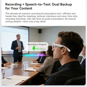 Lunettes Intelligentes IA avec Caméra, Traducteur Bluetooth, Assistant ChatGPT – Appareil Portable – Vente en Gros Usine - Product Image 4