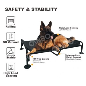 Mesh transpirable elevada al aire libre Camas para perros grandes Refrigeración Mascota cama de campamento perro - Product Image 5