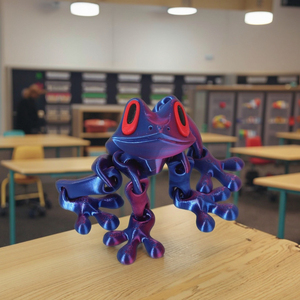 Rana Magnética Articulada Móvil-2025, Imprimida en 3D con Plástico PLA, Imán para Refrigerador, Animal Crossing, Juguete de Rana Saltarina Realista, Decoración para el Hogar - Product Image 1