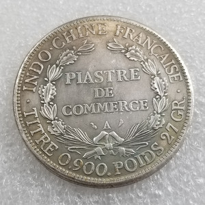 1900 Francia Indocina Francese Piastre - Copia della Moneta - Product Image 2