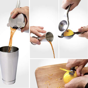 Sac de rangement multifonctionnel Kit de barman Outil 800ml + 550ml Boston Shaker, Jigger, Outils, Pierres à whisky - Product Image 6