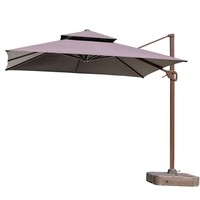 Parasol cantilever robuste, grand parasol romain pour jardin, villa, extérieur, usage commercial, avec base