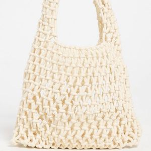 Bolso Tote Mini de Algodón para Mujer, Diseño de Moda para Playa de Verano, Otoño/Invierno, Patrón Sólido, Personalizado, de Malla de Algodón, Ligero, con Parte Superior Abierta - Product Image 1