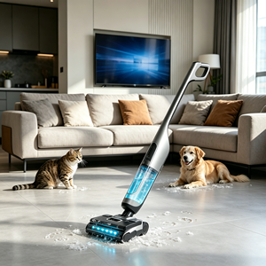 Self <b>Cleaning</b> Laser Dust Detection Filter Cordless Vacuum Cleaner Wet Dry Floor Vacuum Cleaner - Product Image 1