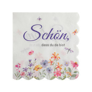 Nuevas servilletas impresas a color con motivos internacionales, servilletas para fiestas, servilletas desechables con encaje y diseño de jardín botánico para fiestas temáticas. - Product Image 3
