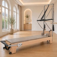 Élastique machine pilates réformateur bois D'érable réformateur avec demi-trapèze SRP04-1