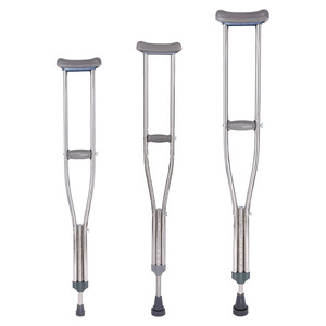 Béquilles axillaires en acier inoxydable antidérapantes pour le soutien des fractures et l'aide à la mobilité - Product Image 1