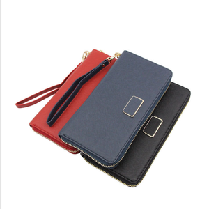 Portefeuille à fermeture éclair avec recharge sans fil tendance, batterie externe universelle 5000 mAh, logo en relief, portefeuille pour femmes - Product Image 3