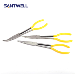 11" Extra <b>Long</b> Needle <b>Nose</b> Pliers Straight&Bent Angled <b>Long</b> Reach Pliers Carbon Steel <b>Long</b> <b>Nose</b> Pliers for Auto Machinery Repair - Product Image 3