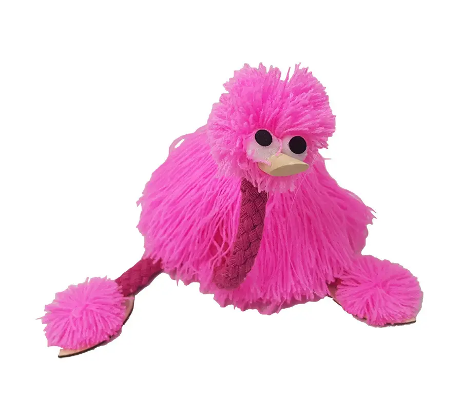 5 couleurs décompression jouet mignon autruche marionnette main Animal marionnette jouet en peluche autruche fête faveur pour les enfants