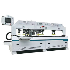 Máquina ranuradora de perforación de bisagra de orificio lateral CNC para fabricación de puertas de armarios multifuncionales 3 en 1 CNC <span class=keywords><strong>Dook</strong></span> Lock Hole Drilling Machine - Product Image 3