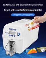 Impresora de Tarjetas de Identificación de PVC de Alta Velocidad Magicard ING550, Impresora Térmica de Doble Cara de 300 DPI para la Elaboración de Tarjetas de Membresía para Empresas y Oficinas
