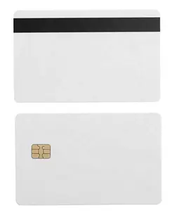 Precio inferior al por mayor en blanco de alta calidad PVC ABS Material tarjeta de plástico con Chip/tira magnética