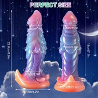 8,8 Zoll Big Anal Dildo Riesige Monster Liquid Silikon Anal Plug Buttplug Adult Sexspielzeug Dragon Realistic Dildo für Männer Frauen