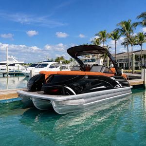<span class=keywords><strong>Bateau</strong></span> ponton sportif <span class=keywords><strong>de</strong></span> 22 pieds, 12 places, certifié CE, documents <span class=keywords><strong>d</strong></span>'<span class=keywords><strong>immatriculation</strong></span> et <span class=keywords><strong>de</strong></span> conformité sur demande, arche électrique pour la pêche en famille, les fêtes sur le lac - Product Image 6