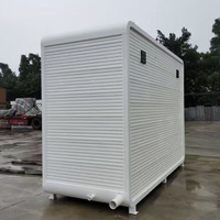 Douche extérieure à bas prix, toilettes portables modernes et salle de douche préfabriquée, toilettes publiques mobiles, toilettes extérieures en acier