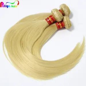 Guangzhou Patiya Natuurlijke Haar Leverancier 613 Rechte Bundel 12 14 16 18 22 24 26 28 30 20in Real Hair Extensions Menselijk Blond
