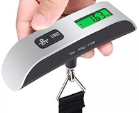 Balance électronique portable avec écran LCD numérique 110 lb/50 kg, pour peser les bagages, les valises, les sacs de voyage