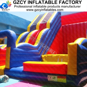 Château gonflable commercial avec mur d'escalade et toboggan combinés, jeu interactif pour enfants avec escalade et glisse pour événements - Product Image 2